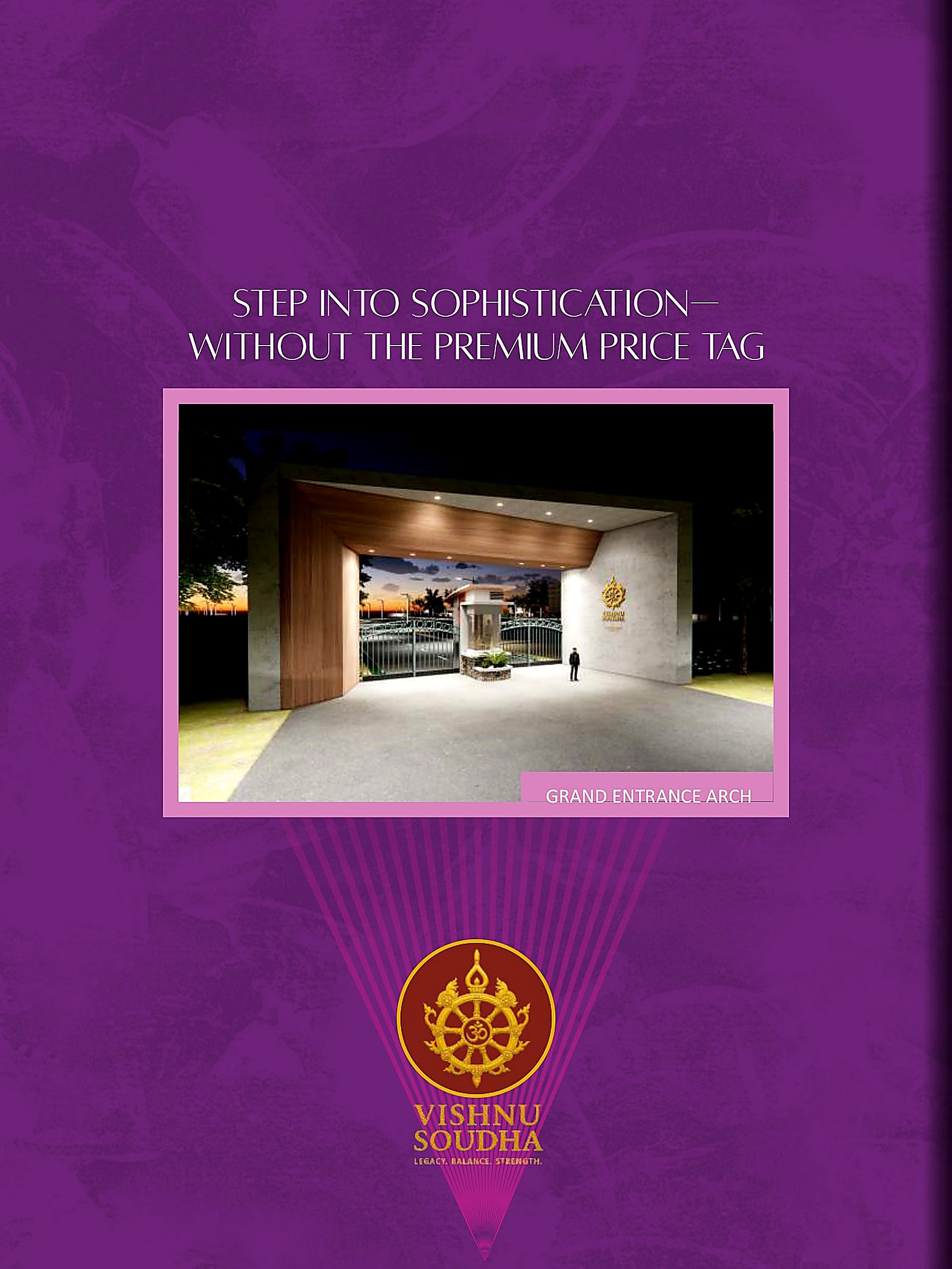 Vishnu Soudha community exterior from the project brochure