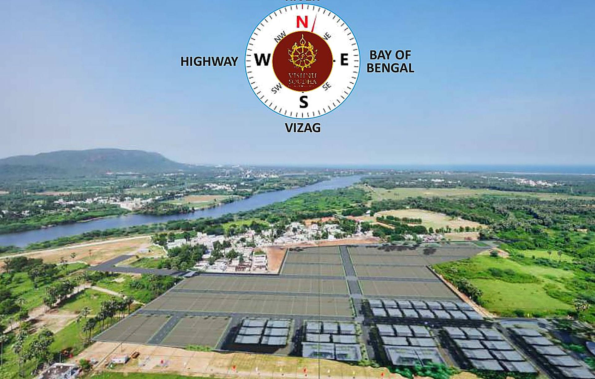 Aerial location view of Vishnu Soudha from the brochure